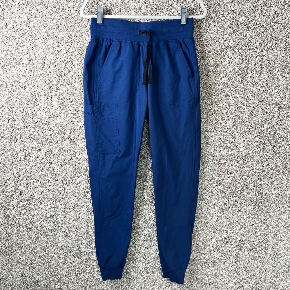 Carhartt Scrub Pants Women’s Small Tall Force Essentials‎ Blue Cargo Joggers